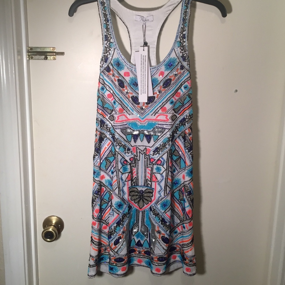 Parker Colorful Tribal Backless Dress